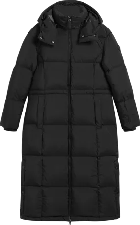 Full-Length Down Coat - Black