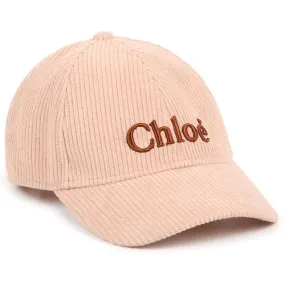 Girls Peach Corded Cap