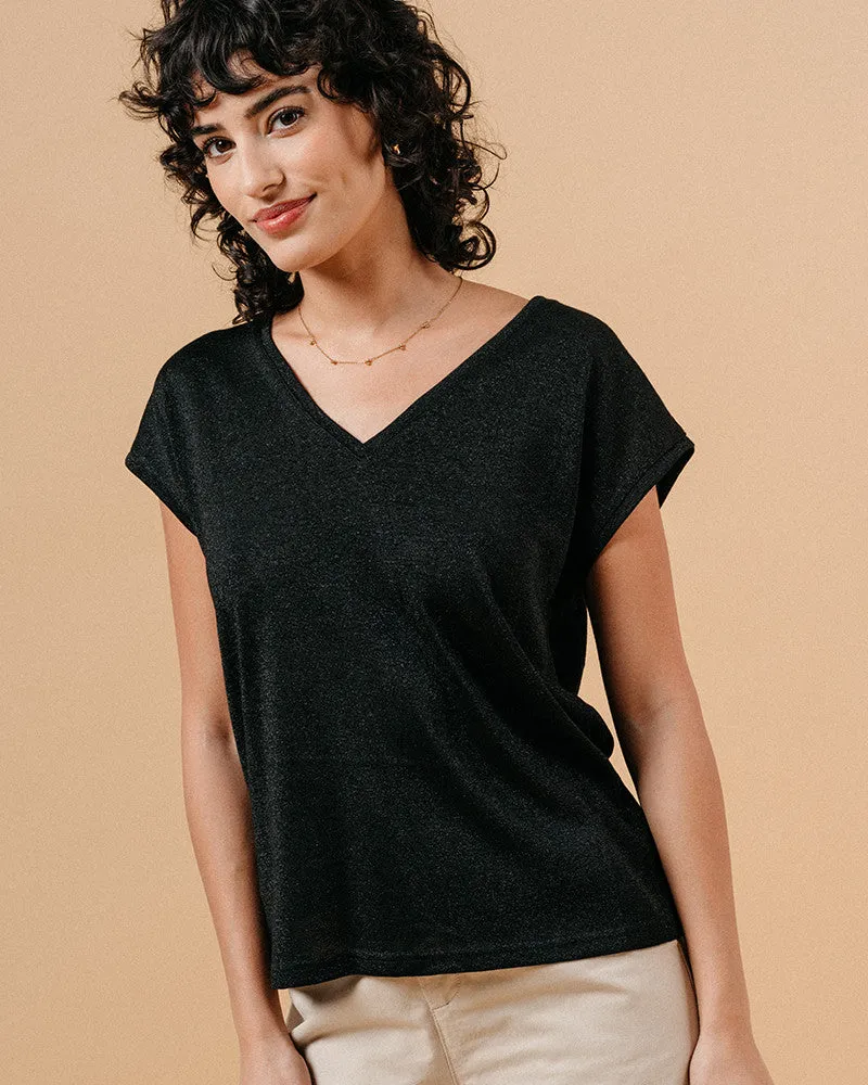 Grace & Mila Malin T-Shirt in Black