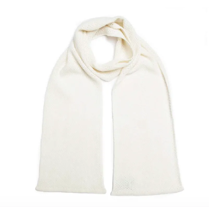 Green Thomas WHISPER scarf White