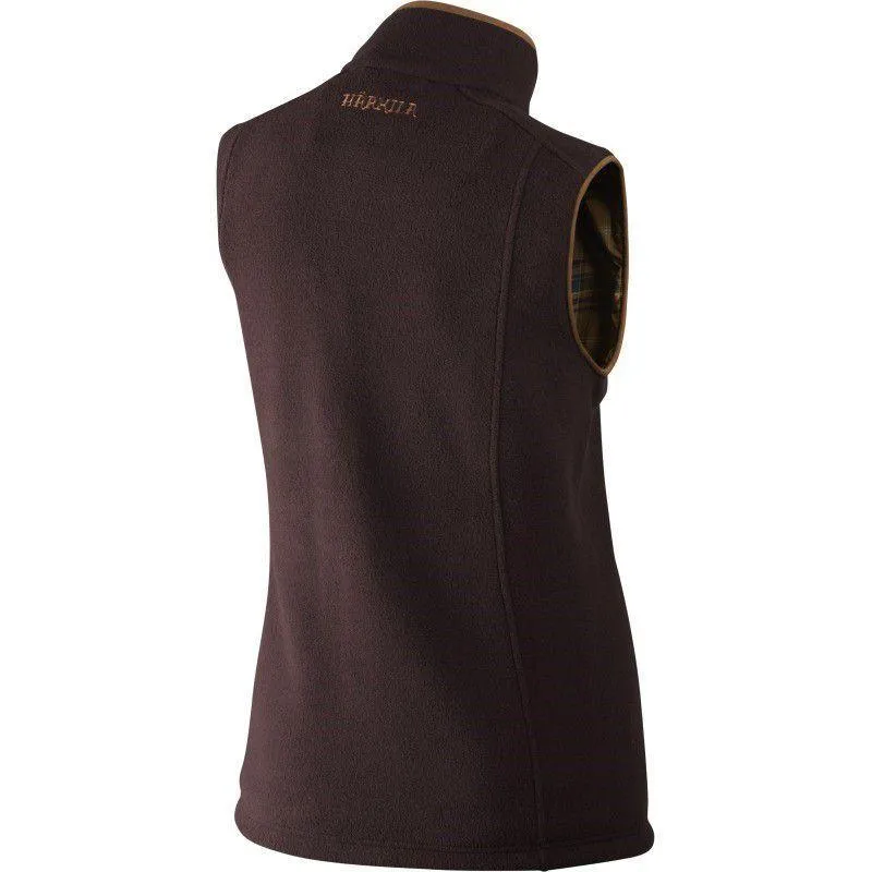 Harkila Sandhem Lady Polartec Fleece Waistcoat - Dark Port Melange