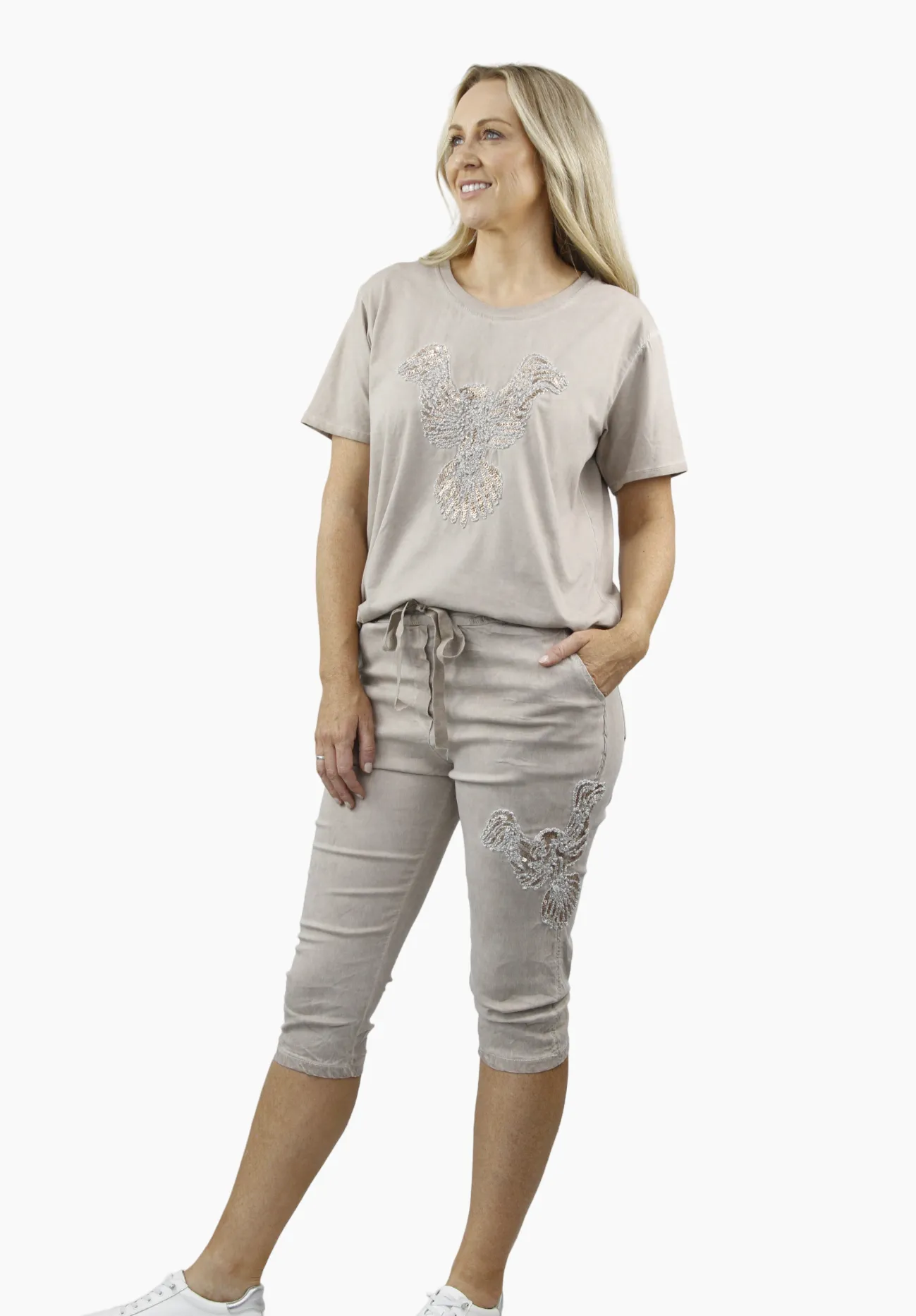 HARMONI PASSION Linen Top and shorts