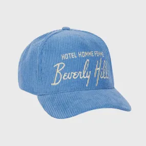 Homme Hotel Corduroy Hat Blue