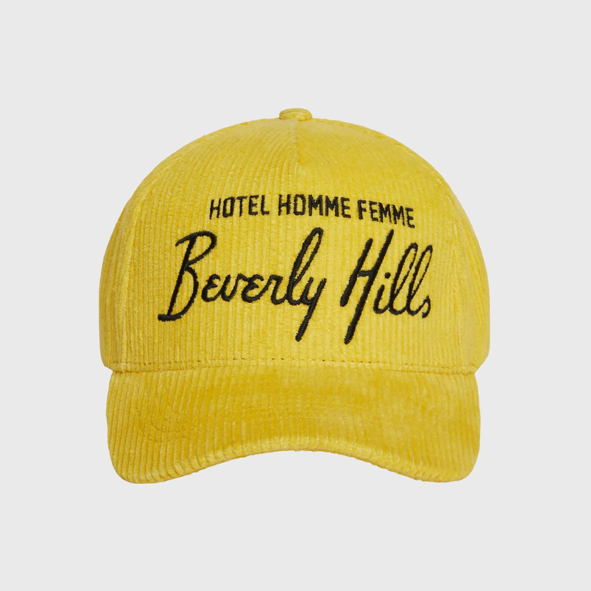 Homme Hotel Corduroy Hat Yellow