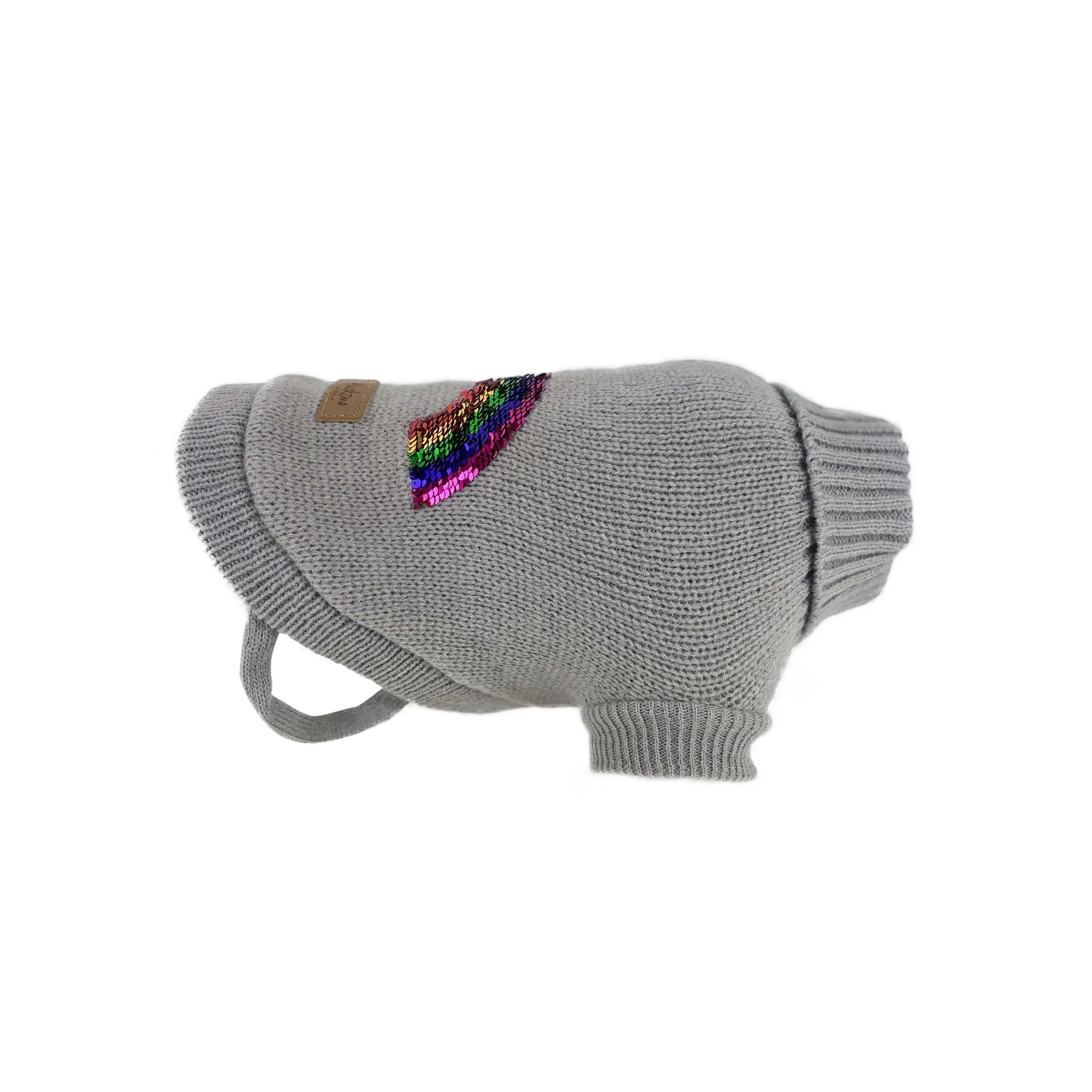 Huskimo Rainbow Dog Jumper Grey 60cm Large***