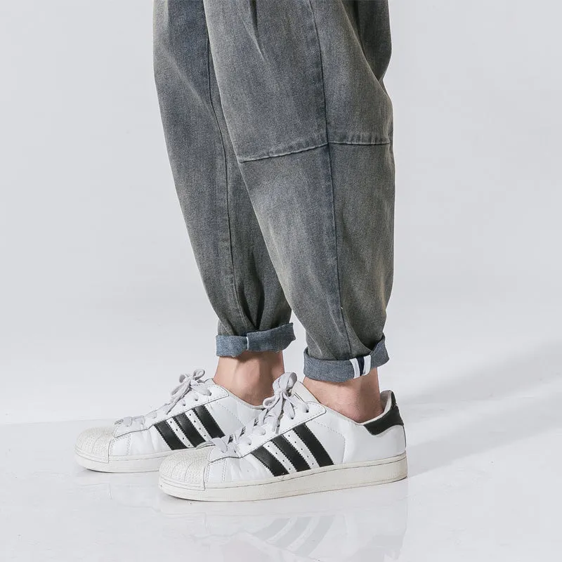 Japanese Style Denim Harem Pants