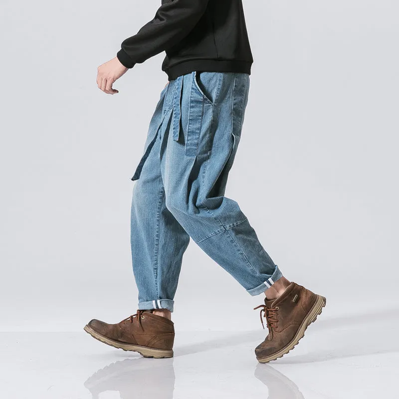 Japanese Style Denim Harem Pants