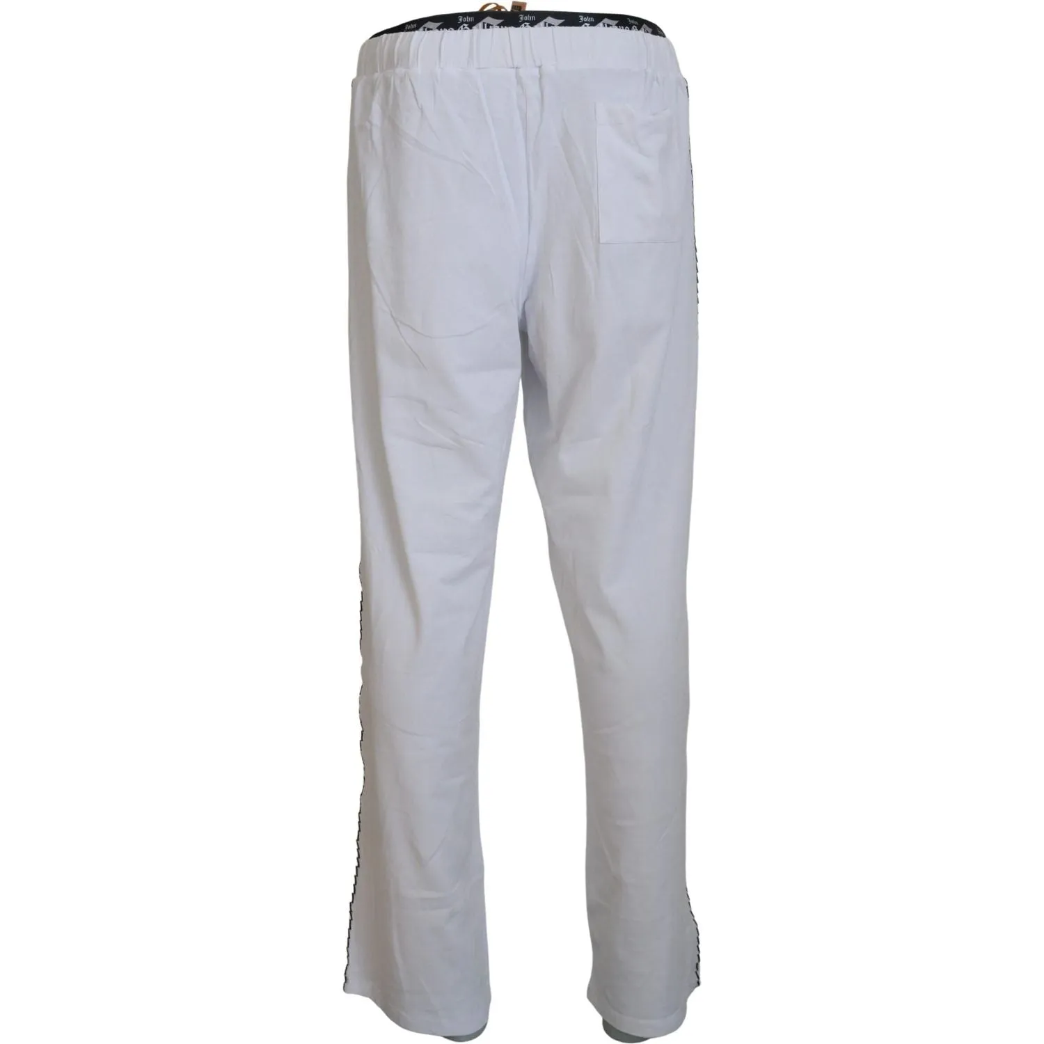 John Galliano Elegant Wide Leg Cotton Pants