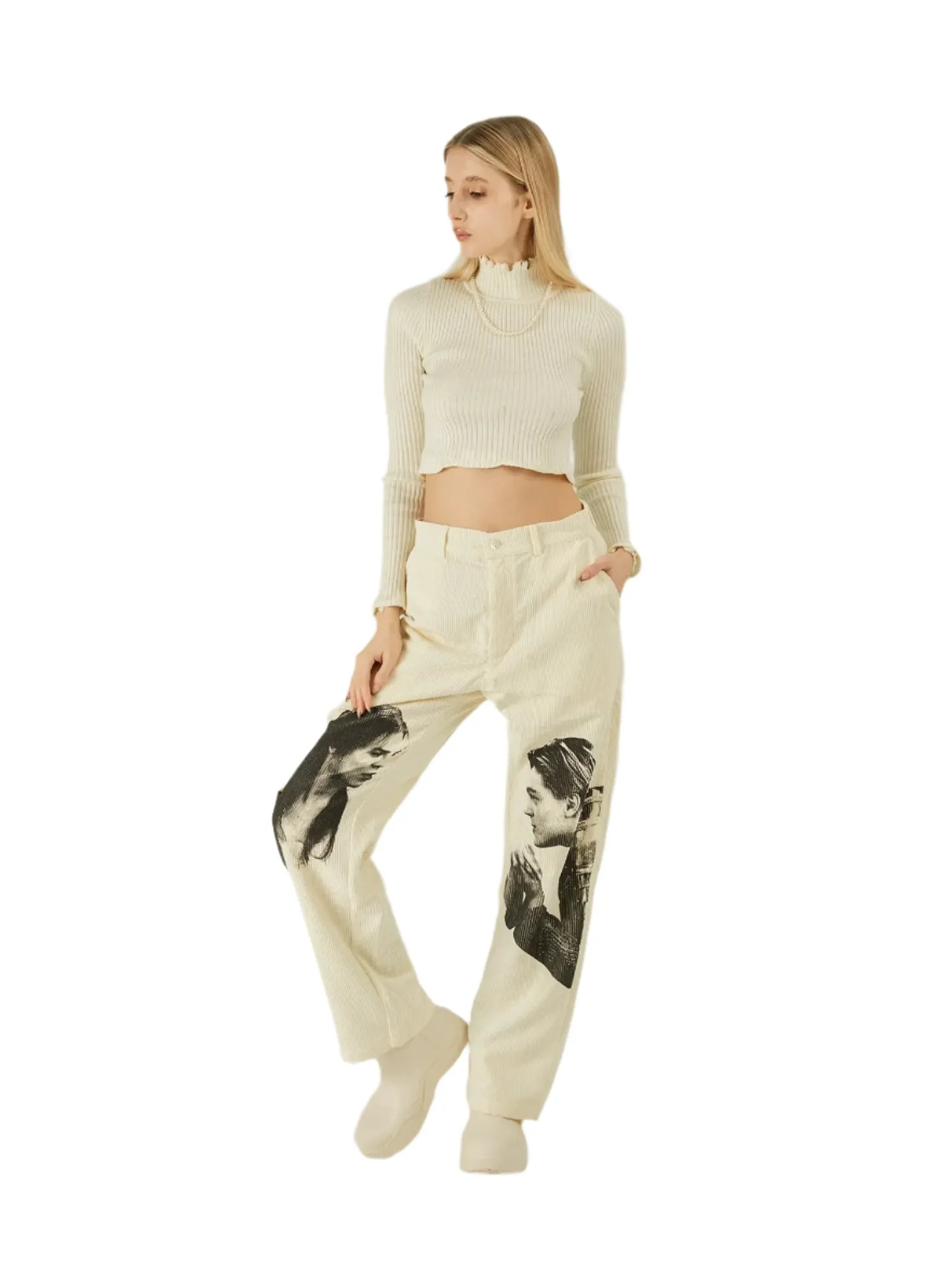 Juliet Printed Corduroy Pants