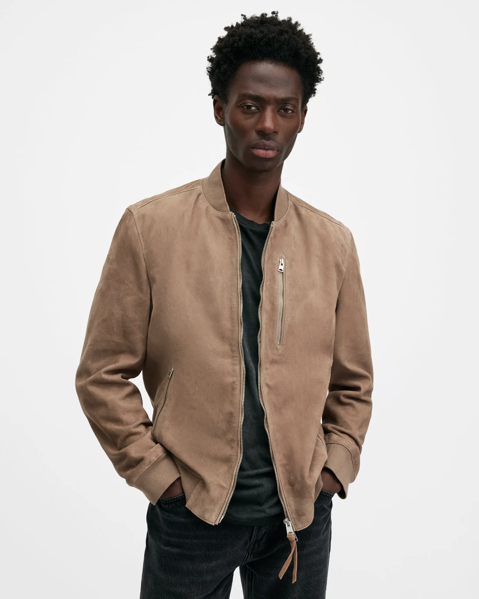 Kemble Suede Bomber Jacket