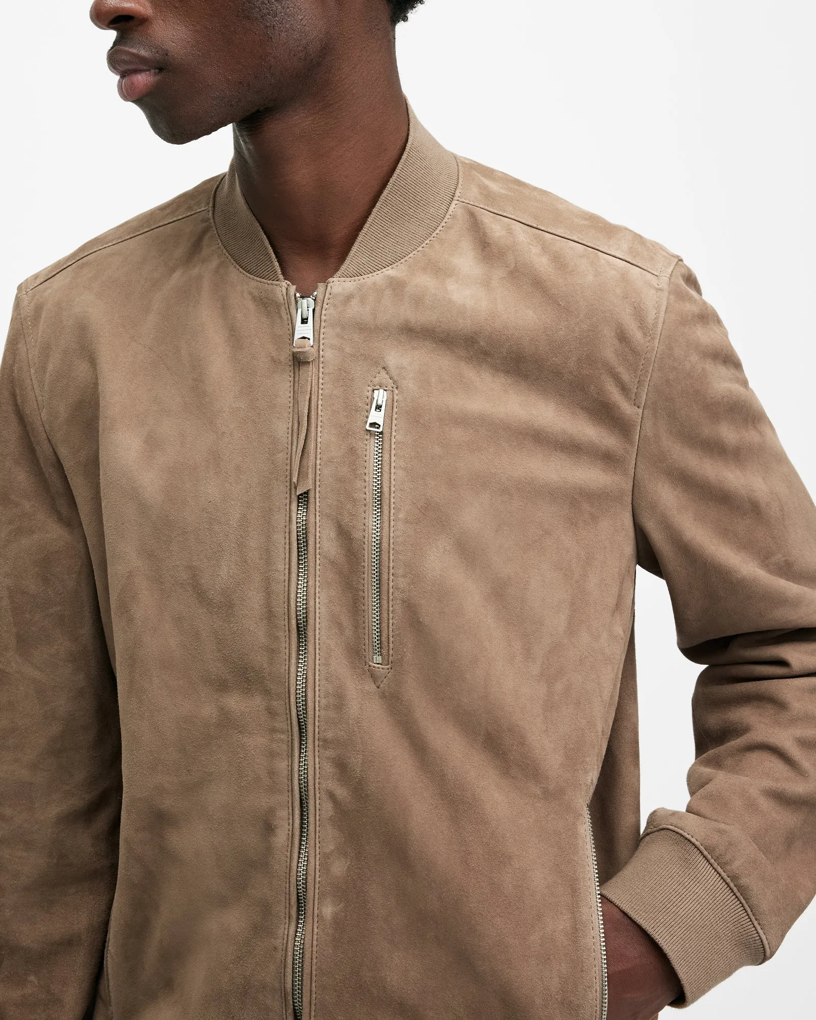 Kemble Suede Bomber Jacket