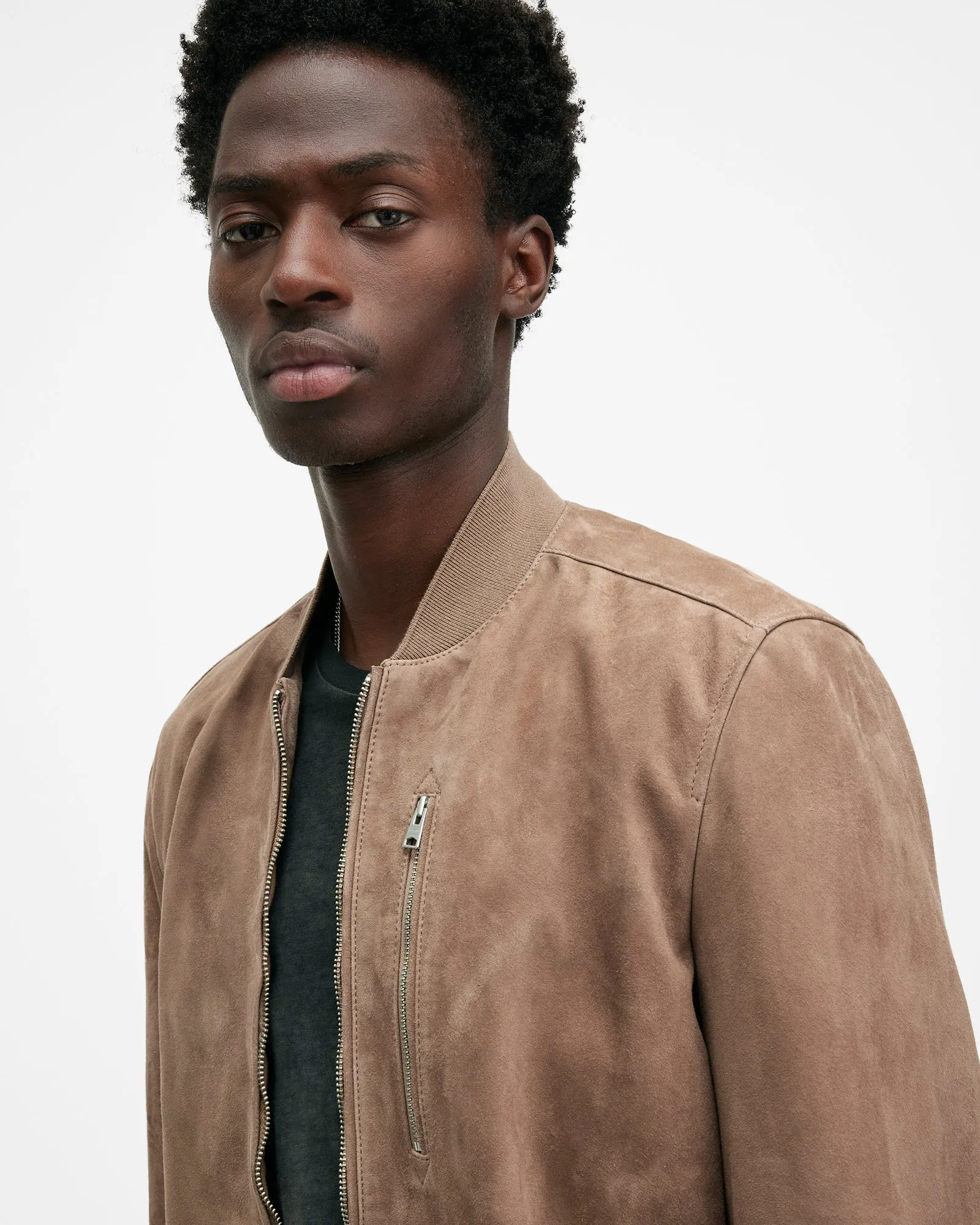 Kemble Suede Bomber Jacket