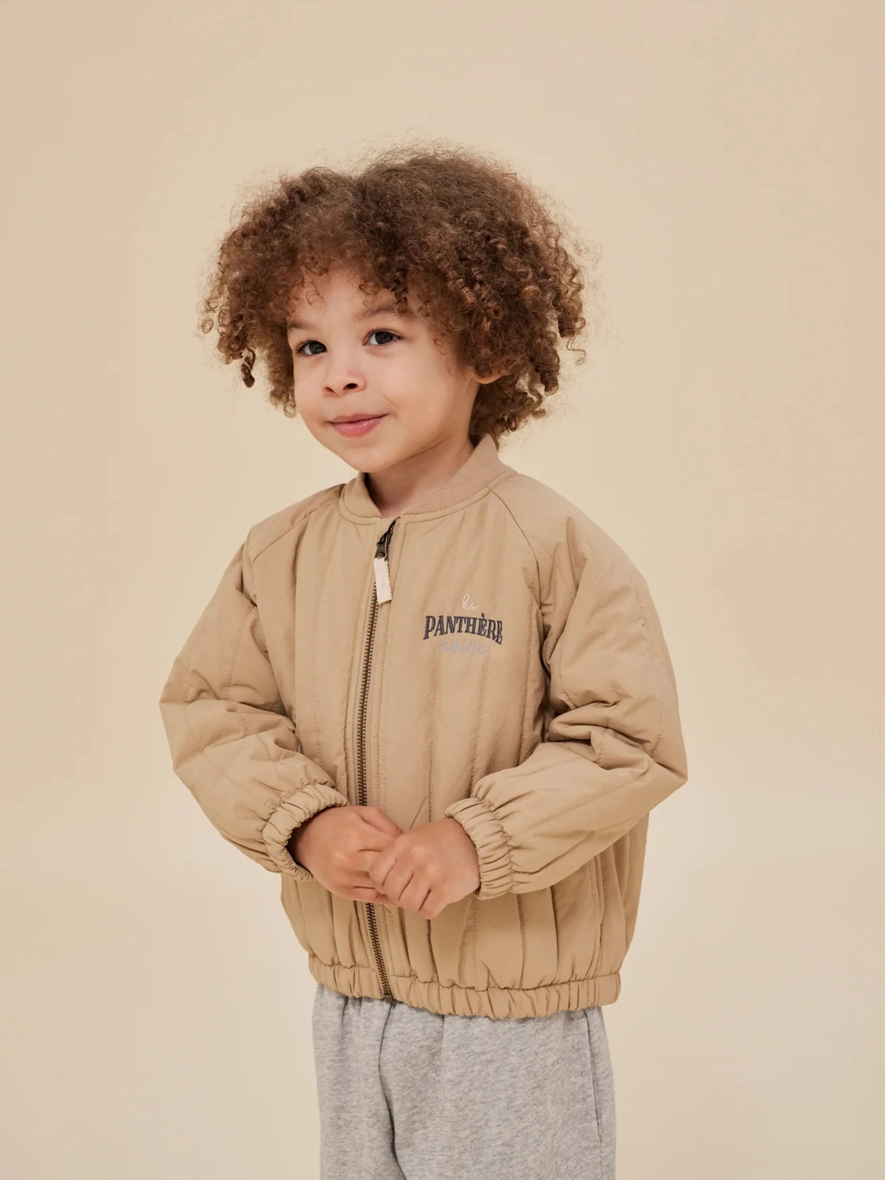 Konges Sløjd Kids Juno Bomber Jacket in Beige