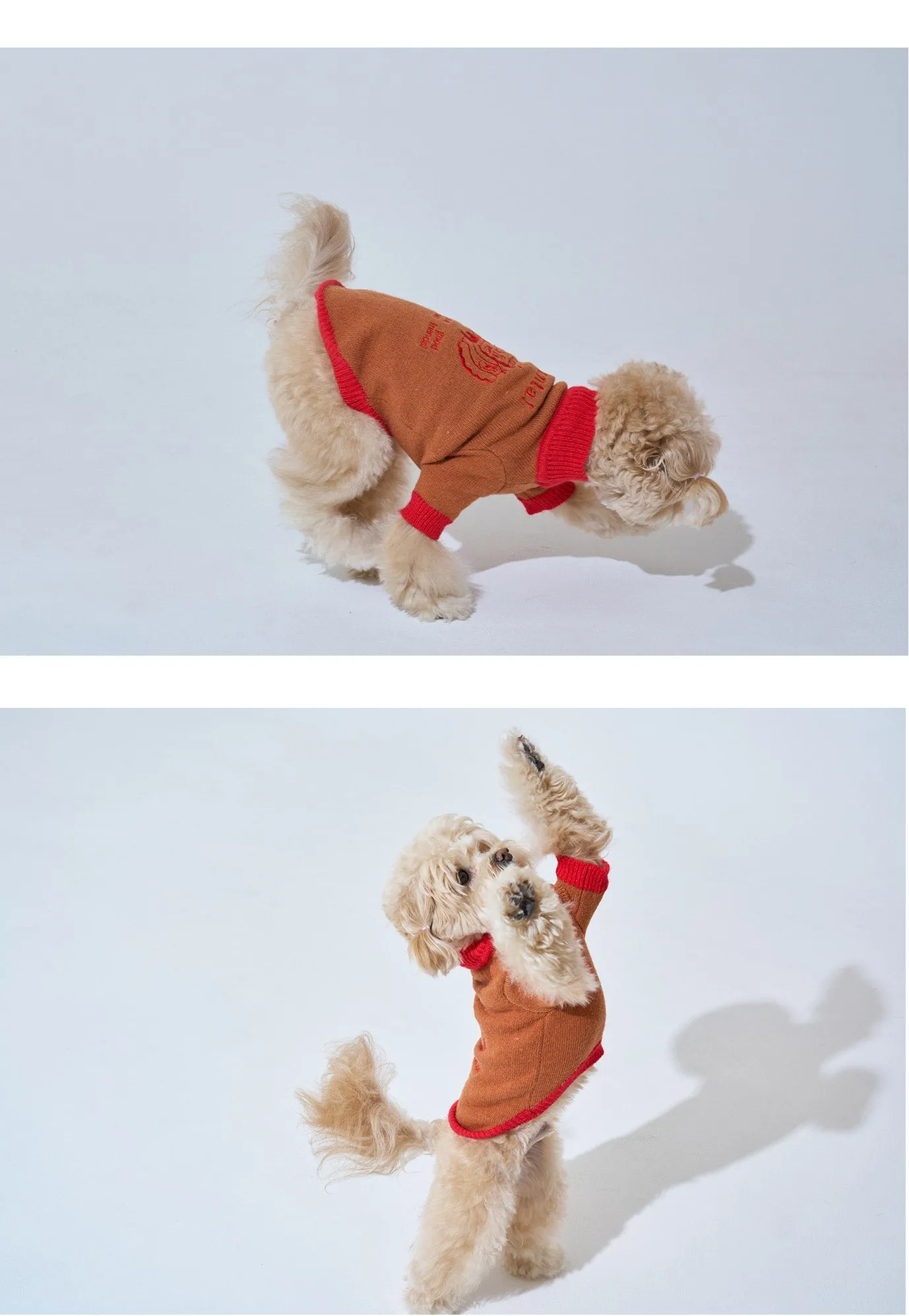 Korean Design Happy Pet Knitted Jumper for Dogs / Cats