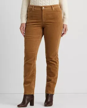 LAUREN RALPH LAUREN Plus Size Mid-Rise Corduroy Pants