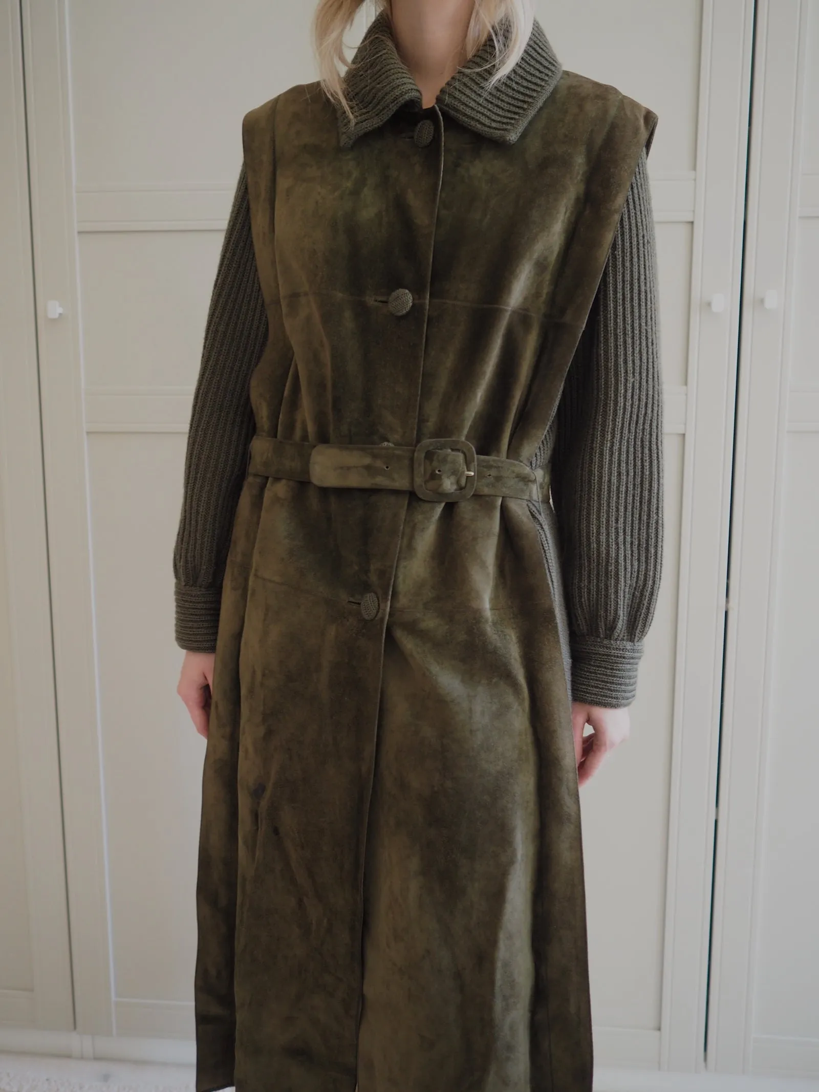 Leather & Wool Coat