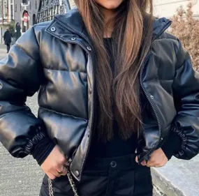 Leather Bomber Jacket