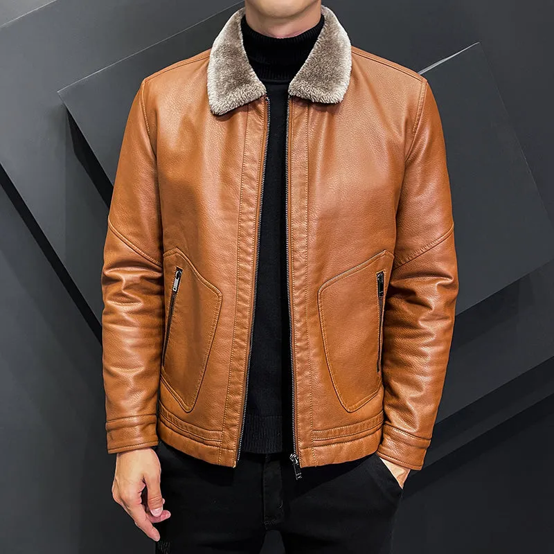 leather jacket for men classic leather jacket stylish jacket