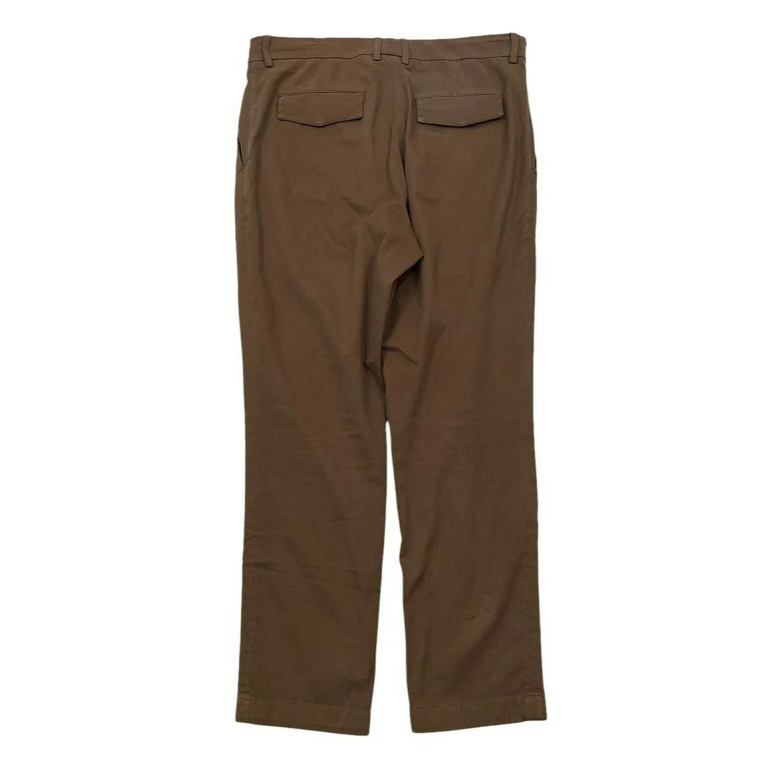 Leisure Fit Brown Drawstring Chino Pants