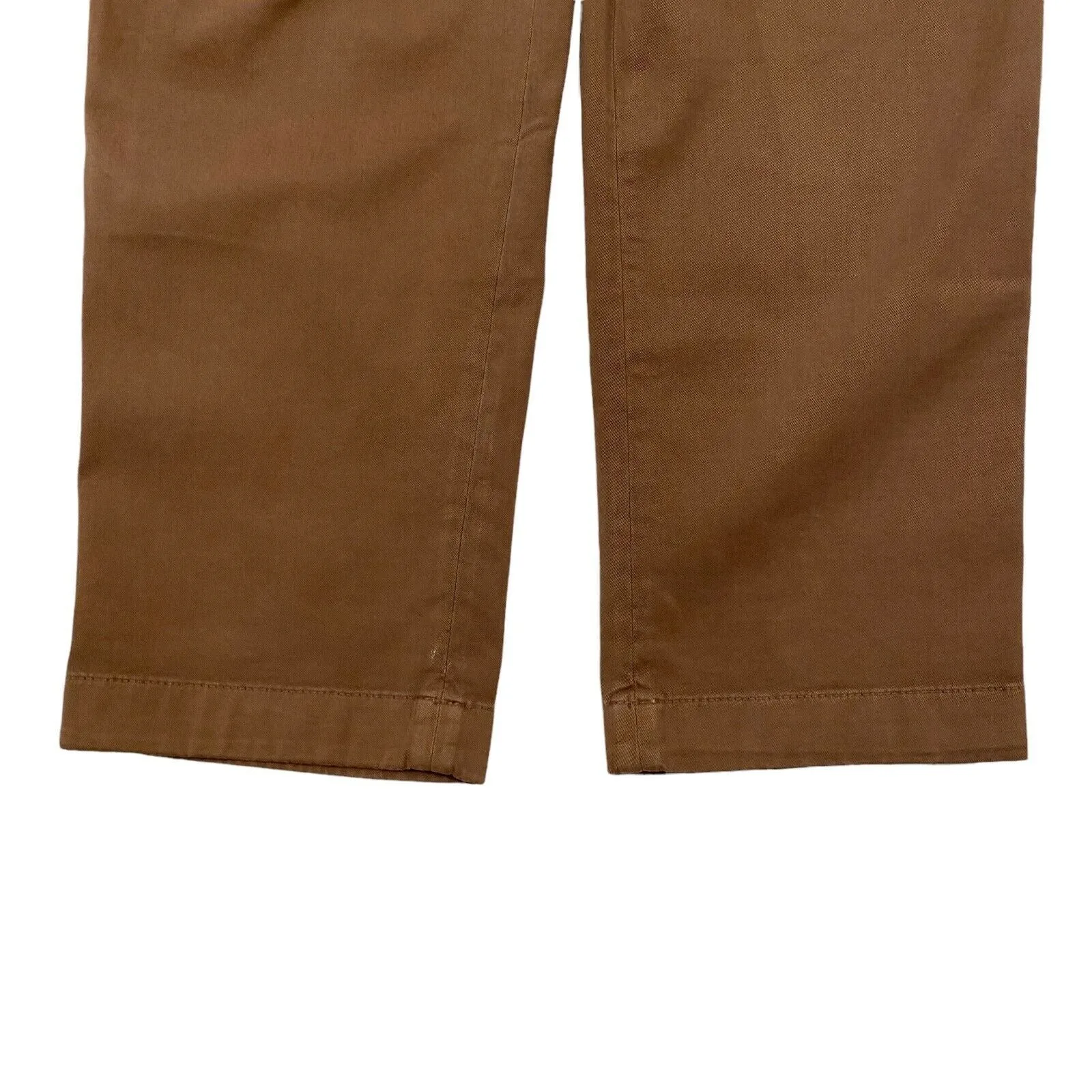 Leisure Fit Brown Drawstring Chino Pants