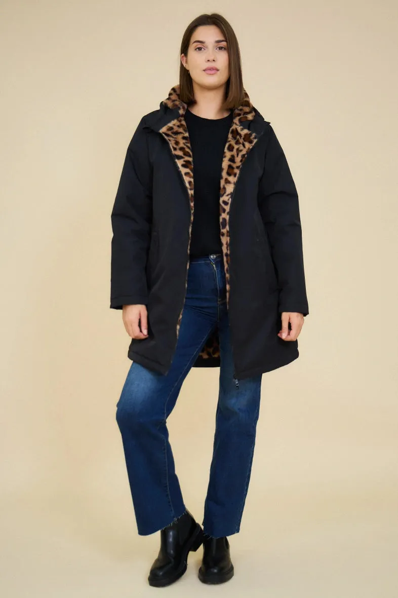 Leopard Lined Rain Coat