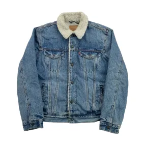 Levis Sherpa Fleece Denim Jacket - Medium