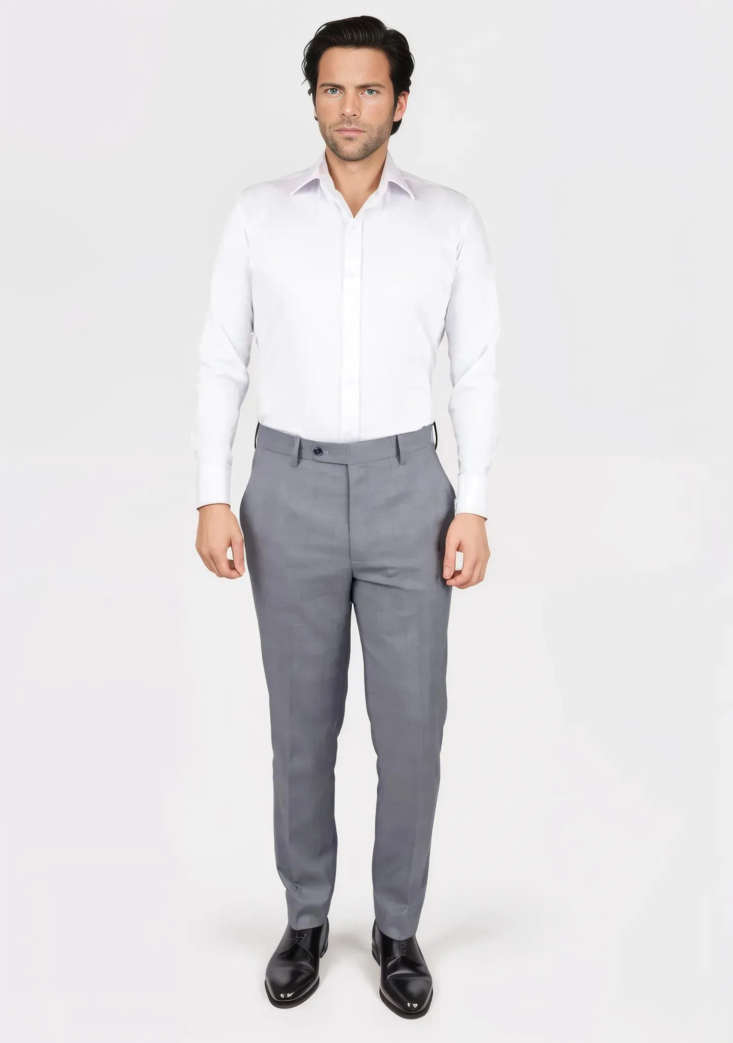 Light Grey Prince of Wales Pants