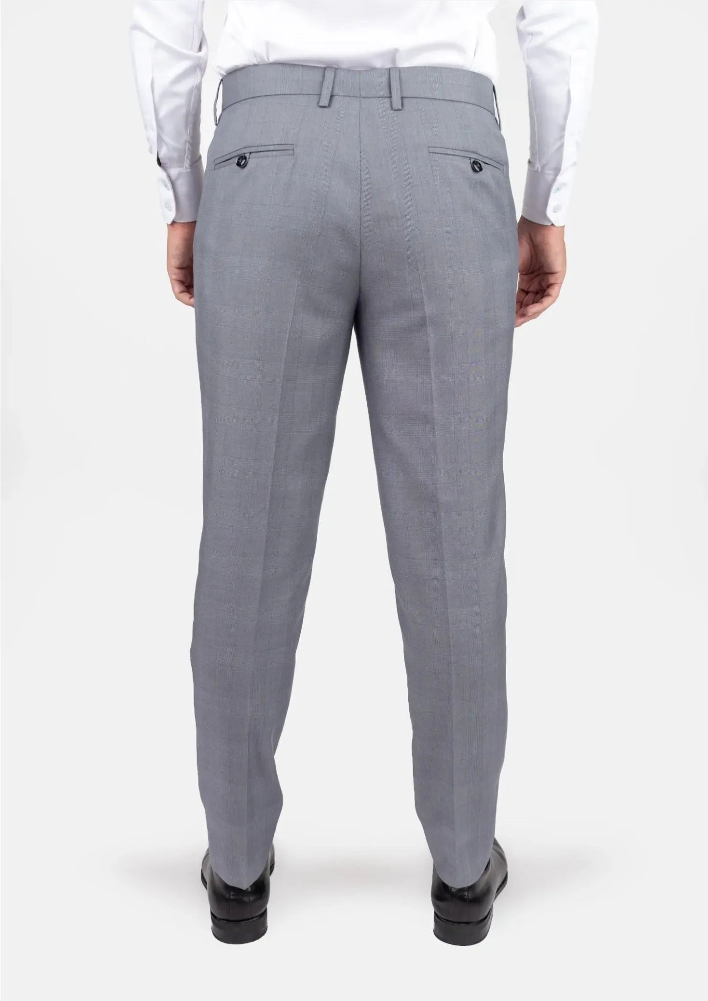 Light Grey Prince of Wales Pants