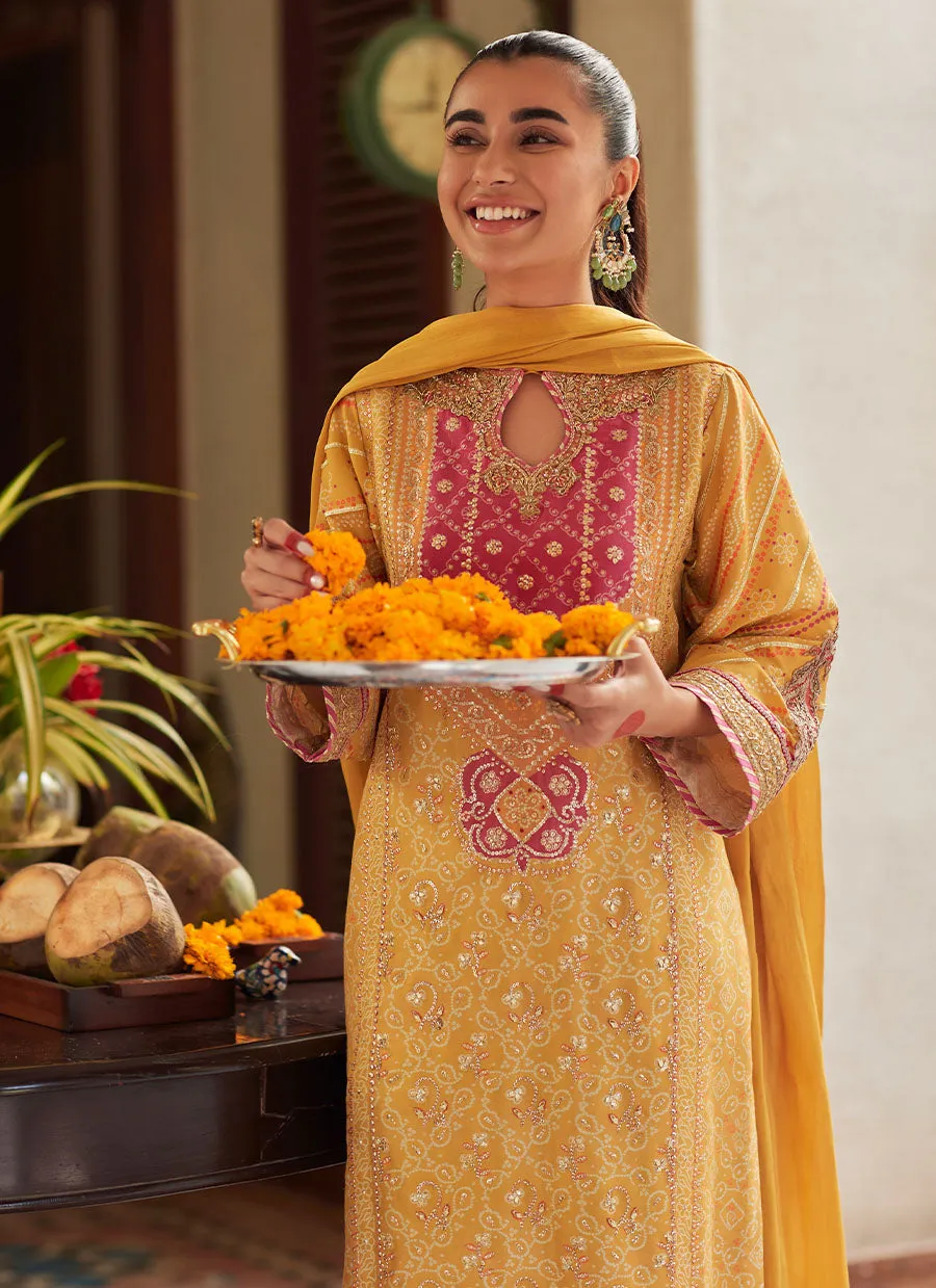 Lita Saffron Kurta and Dupatta