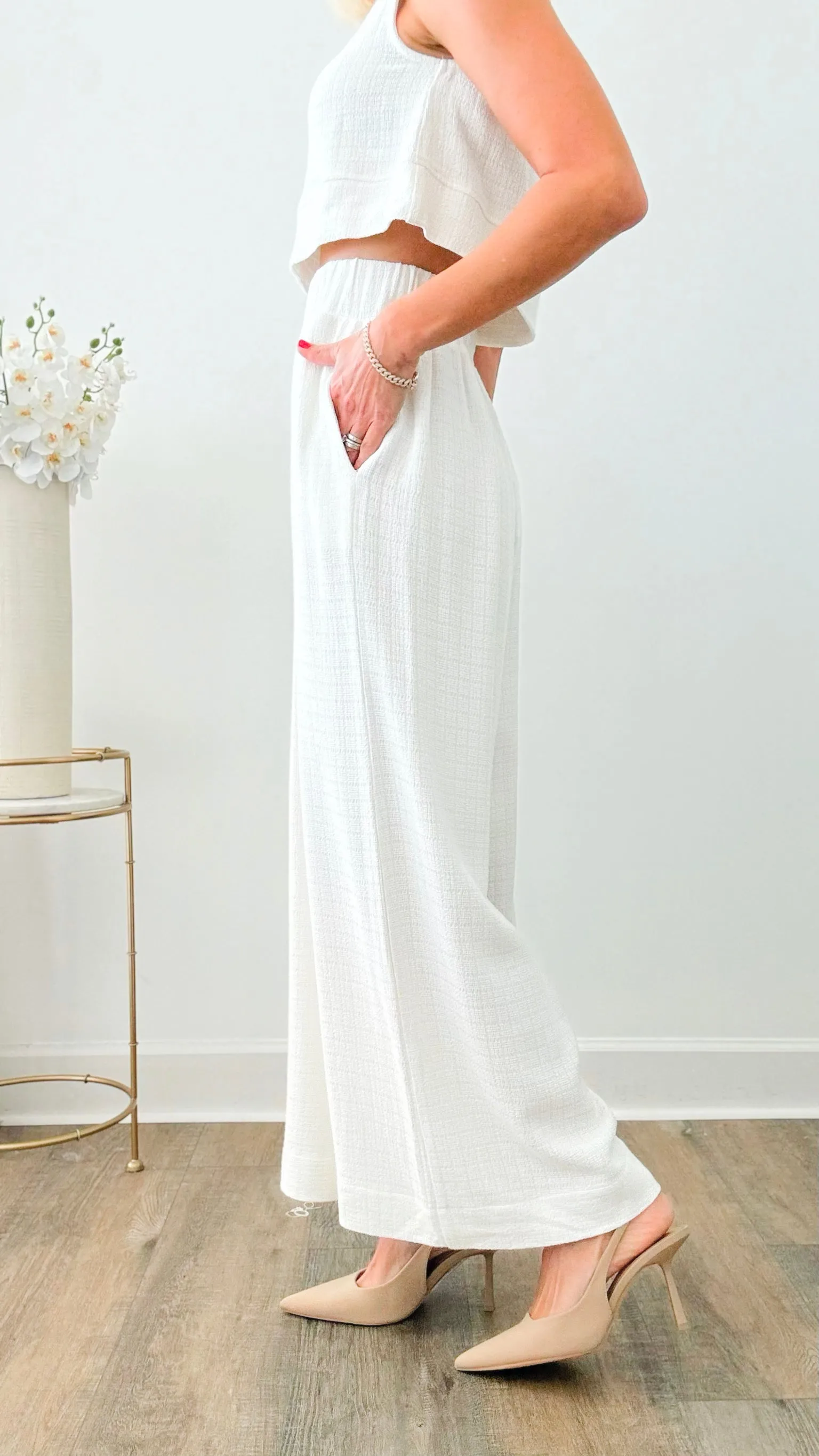 Lovely Linen Wide Leg Pants