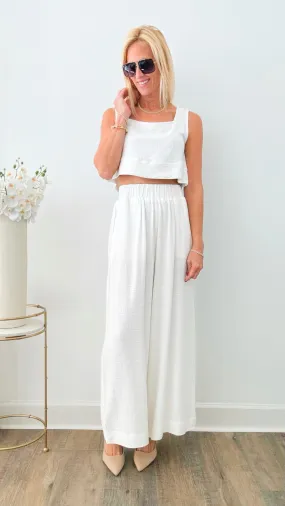 Lovely Linen Wide Leg Pants