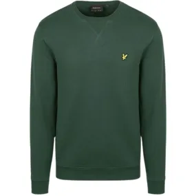 Lyle & Scott Branded Argyle Teal Green Pull-over Sweatshirt