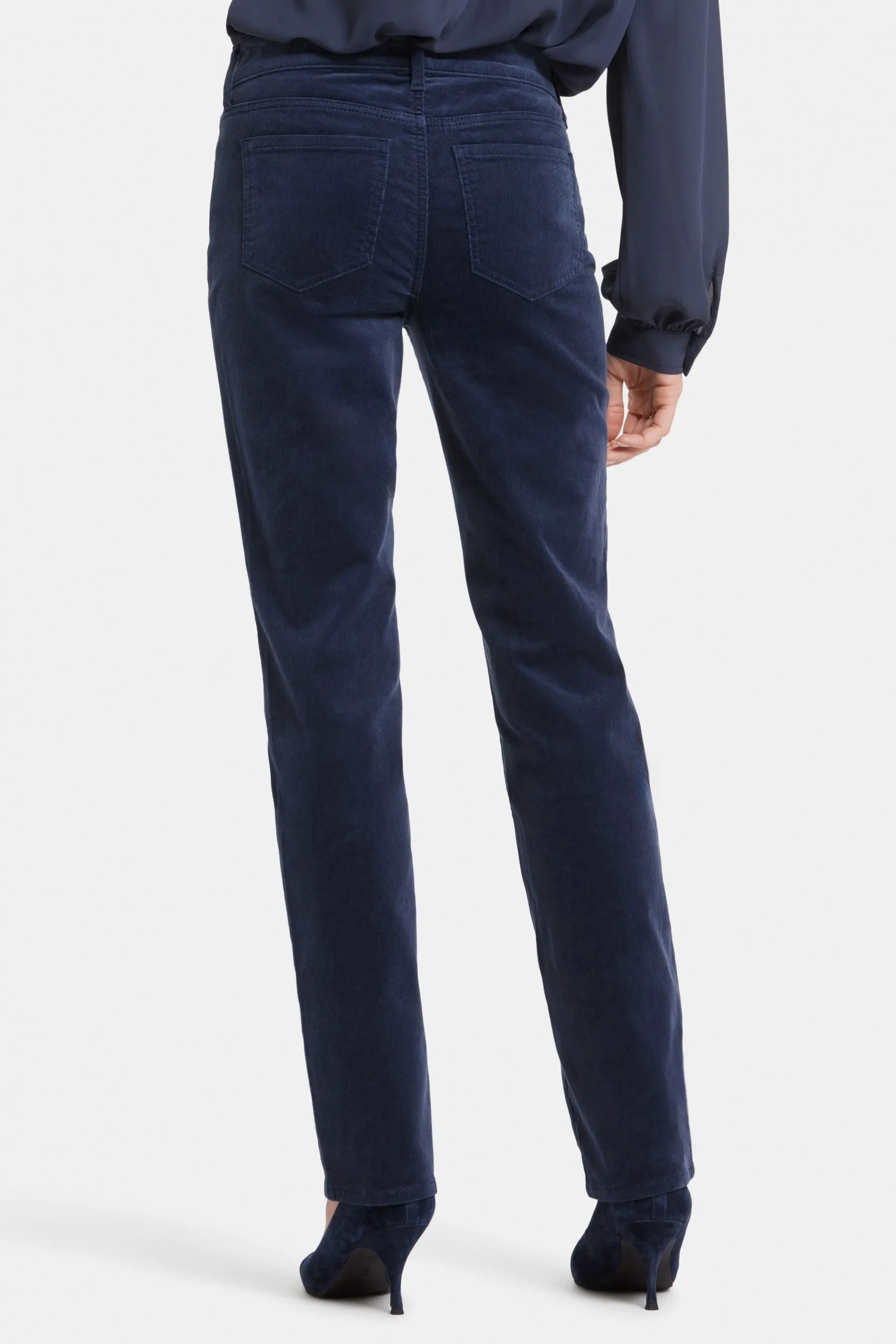 Marilyn Straight Corduroy Trouser Blue | Starless Sky