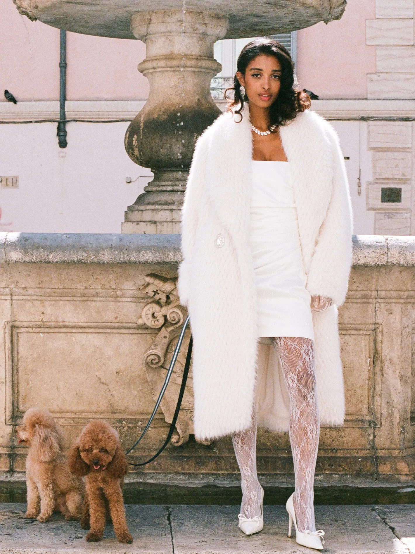 Marisa Fur Coat (White)