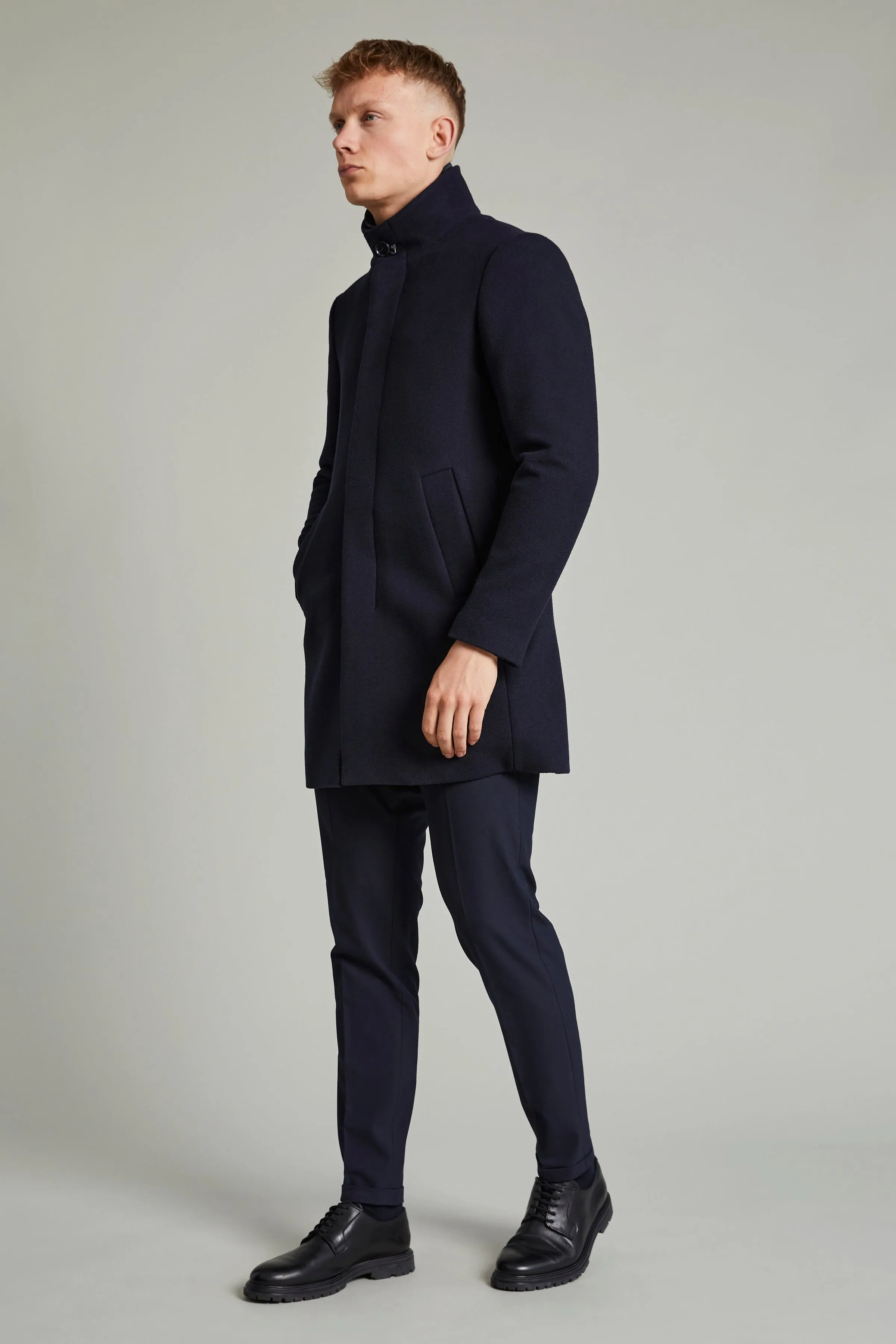 Matinique® Harvey N Classic Wool Coat/Dark Navy - CORE AW24