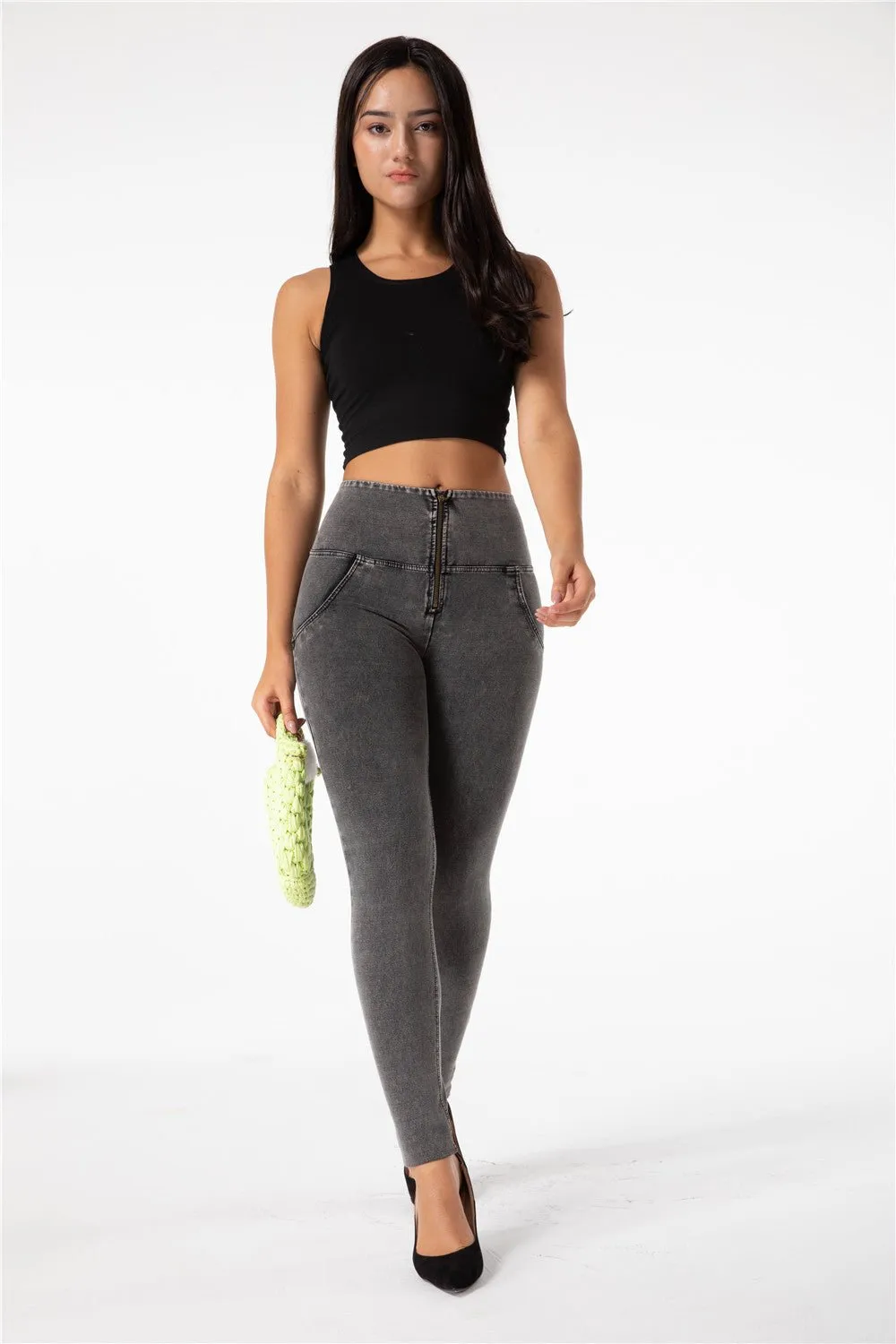 Melody Shaping Pants High Waist Denim Grey