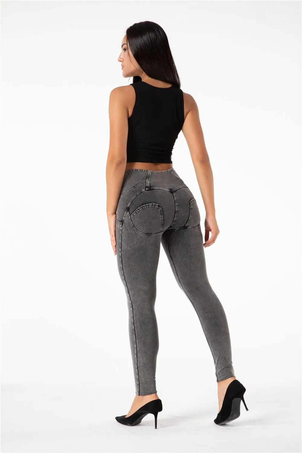 Melody Shaping Pants High Waist Denim Grey