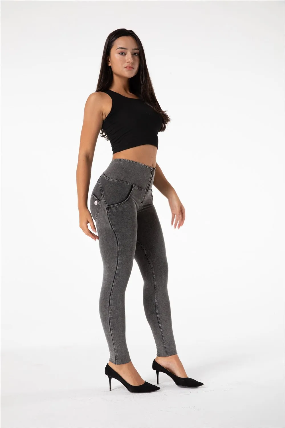 Melody Shaping Pants High Waist Denim Grey