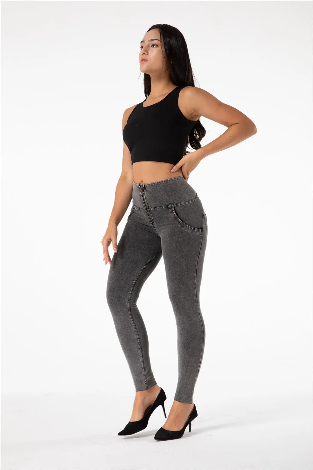 Melody Shaping Pants High Waist Denim Grey