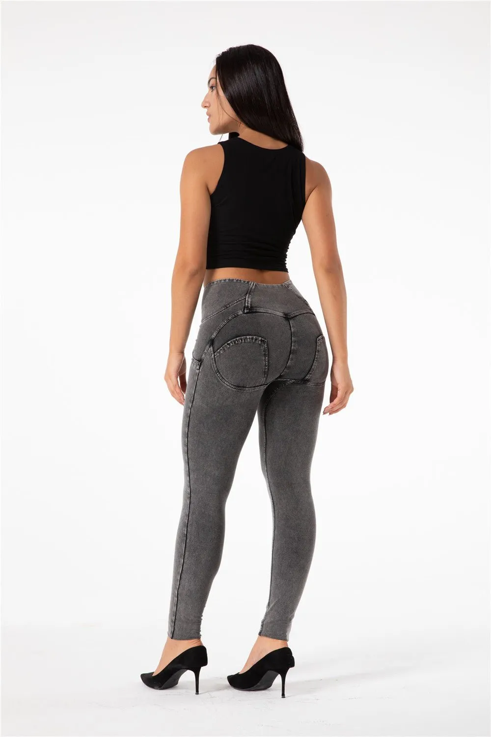 Melody Shaping Pants High Waist Denim Grey