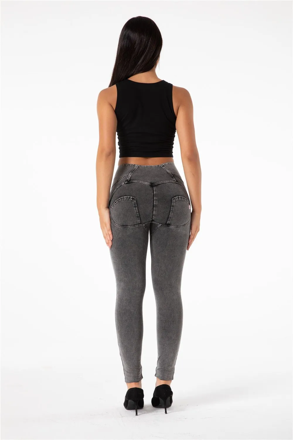 Melody Shaping Pants High Waist Denim Grey