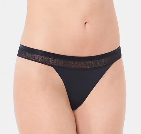 Microfibre tanga [Black]