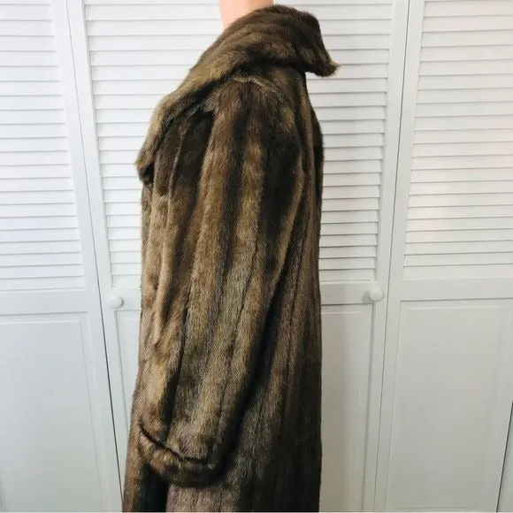 *NEW* LANE BRYANT Brown Faux Fur Coat Size 14/16