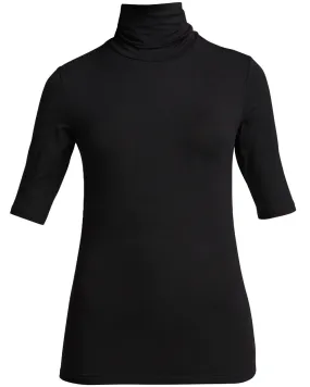 Noir Short Sleeve Turtleneck