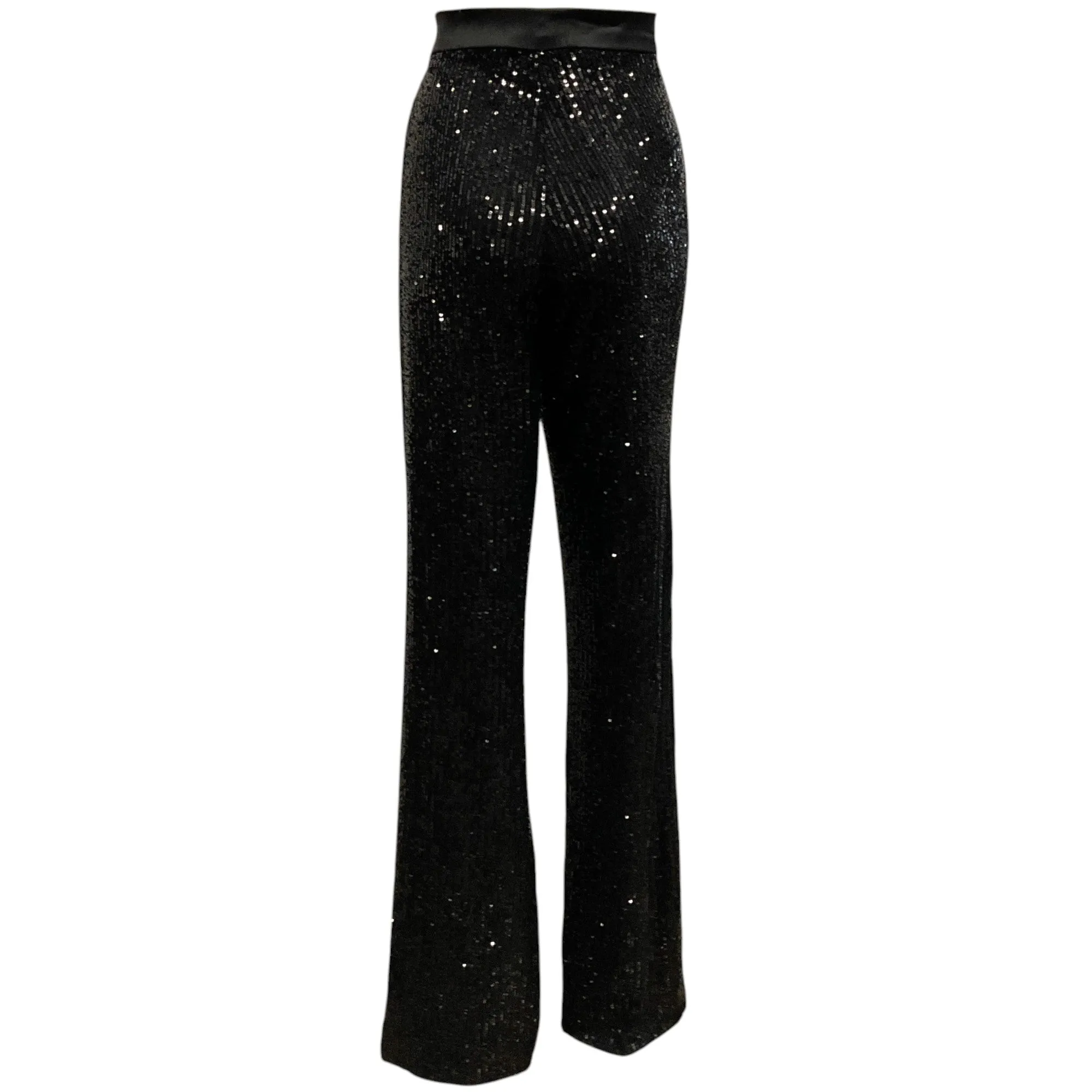 Nonchalant Black Sequined Patterson Pants