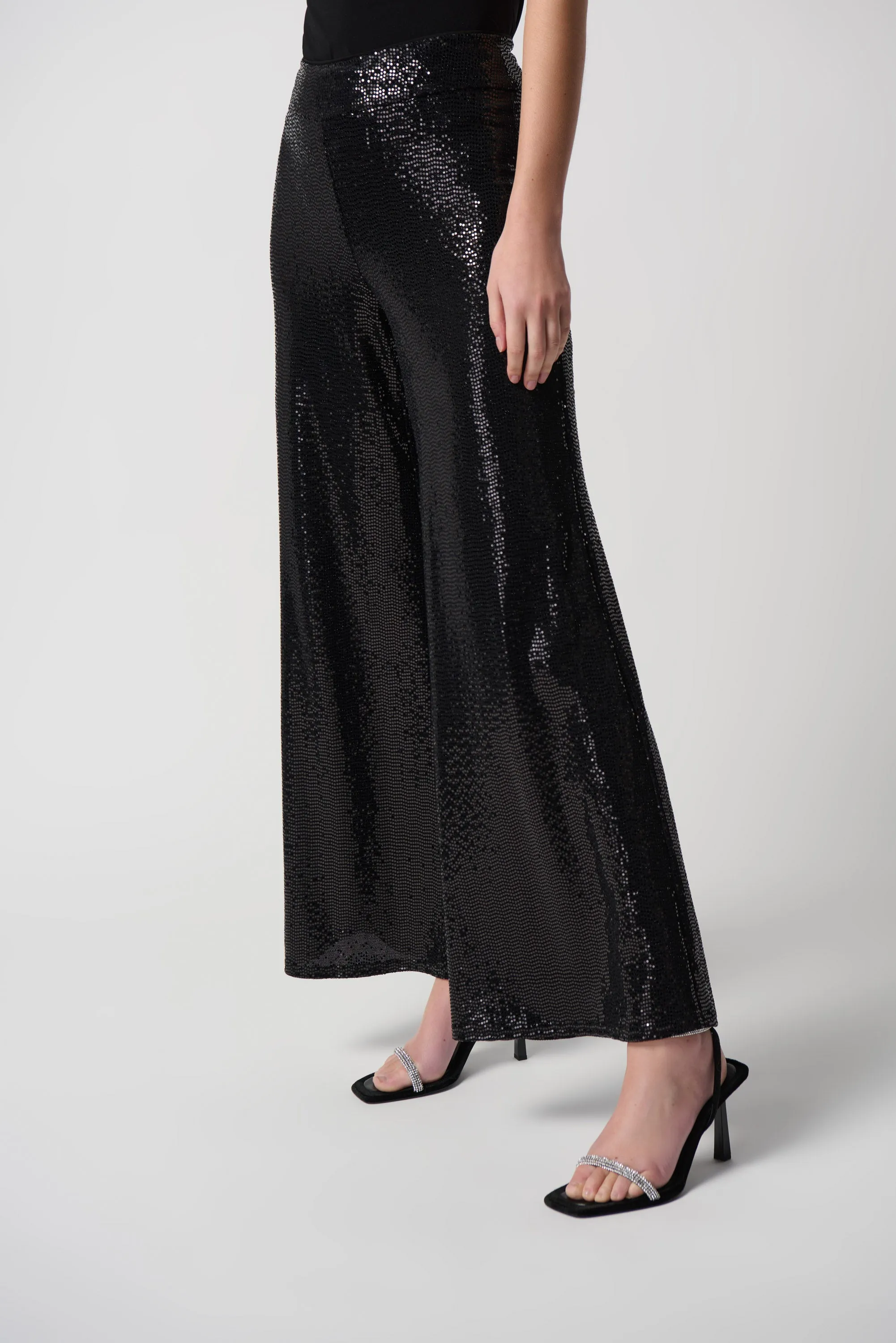 Novelty Knit Wide Leg Pull-On Pants