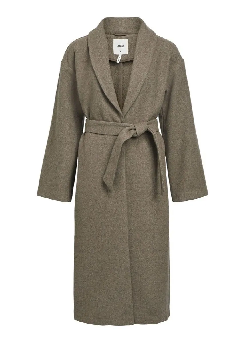 OBJPISA LONG COAT NOOS |  DESERT TAUPE