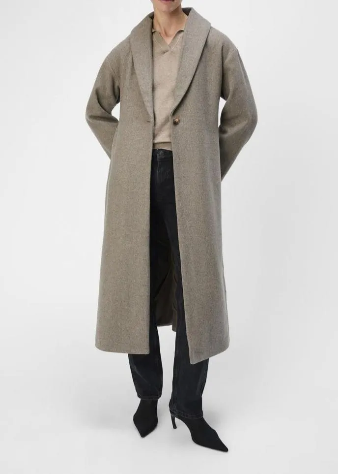 OBJPISA LONG COAT NOOS |  DESERT TAUPE