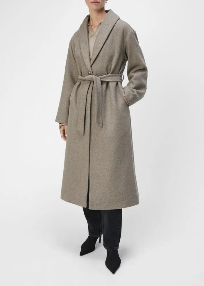 OBJPISA LONG COAT NOOS |  DESERT TAUPE