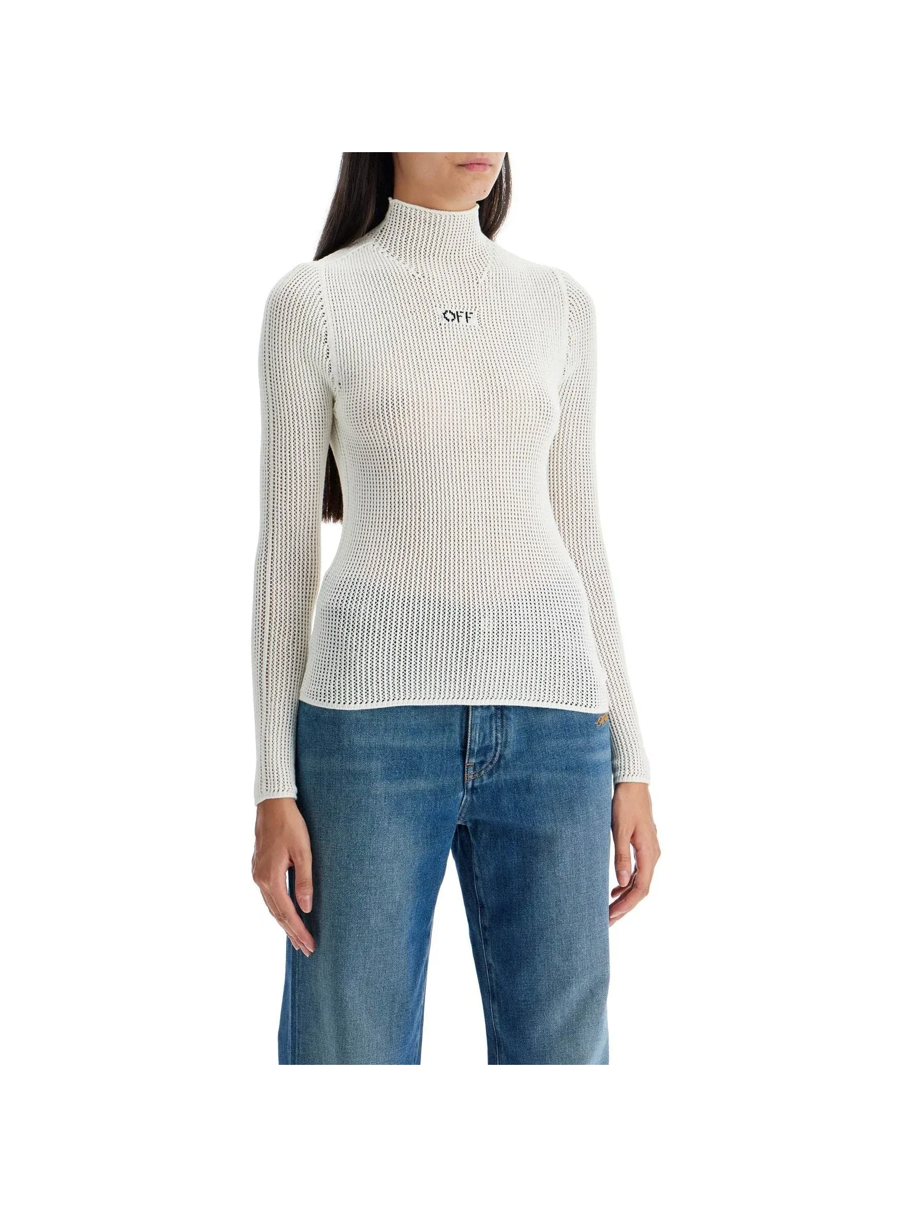 Off Net Ribbed Turtleneck Sweater